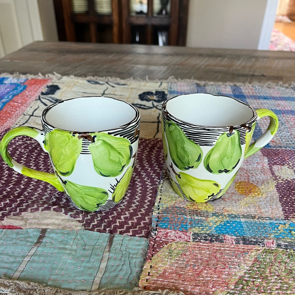 Like new hand painted mugs